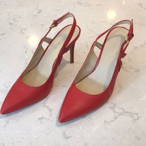 Nine West sling back heels